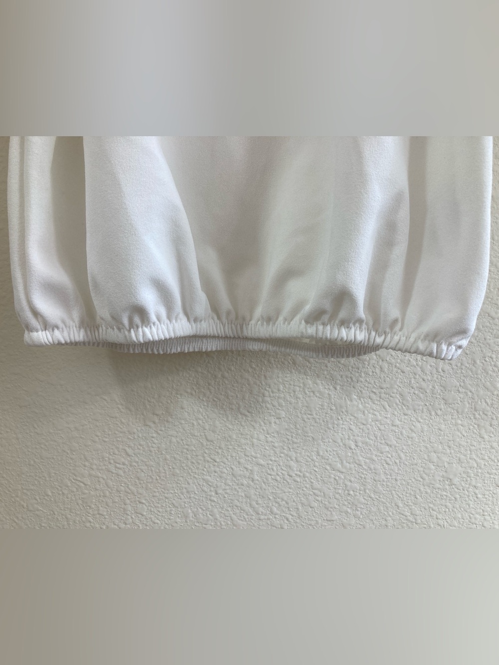 80 Park By Design Misha White Flutter Sleeve Top Size S NWT Ric Rac Trim - Picture 9 of 15